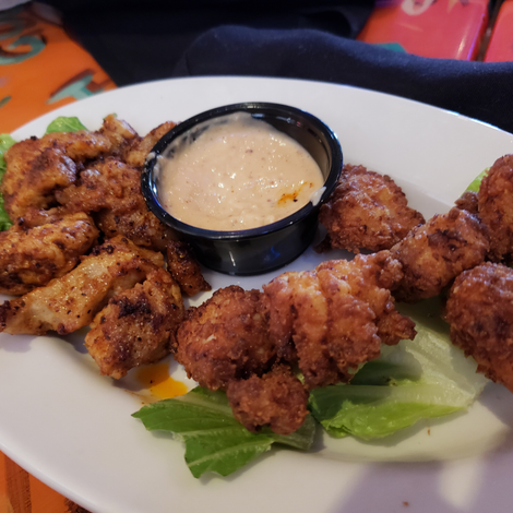 Gator bites on Bourbon Street
